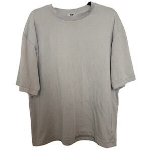 Uniqlo Light Gray AIRism Cotton Oversized T-Shirt XXL Casual Minimalcore Neutral